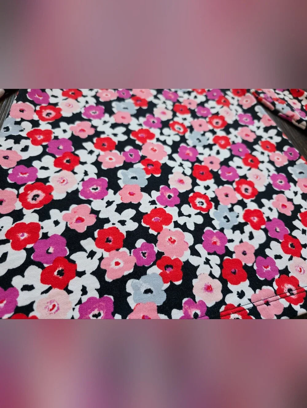 Gymboree Fall floral cotton long sleeve dress